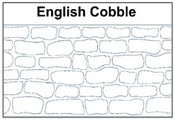 English Cobble Tile Stencil Pattern