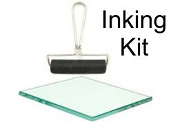 3" Brayer Roller
Epoxy Ink Glass Plate & 3" Brayer