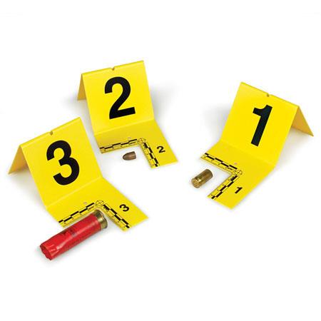 Cut-Out ID Tents, AA-ZZ, Yellow