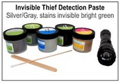 Thief Detection Paste
TPISG2, Silver/Gray, stains Bright Green