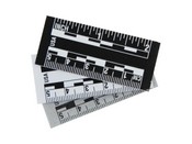 Black/White Print Adhesive Backed Photo Scales