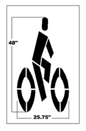 BIKE Symbol, Federal Spec
Bike Stencil