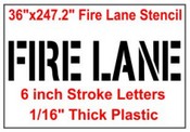 Fire Lane Stencil