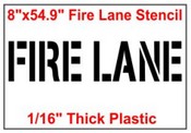 Fire Lane Stencil