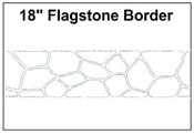 Flagstone Border Stencil Pattern
