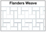 Flanders Weave Brick Stencil Pattern