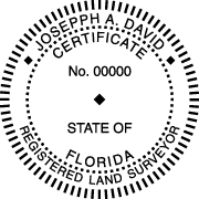 FLORIDA Self-Inking State Surveyor Stamp