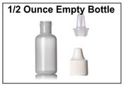 1/2 oz. Plastic Empty Bottle