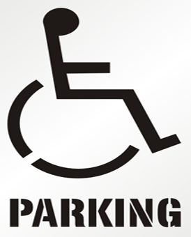 Handicap Stencil