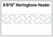 Herringbone Border Stencil Pattern