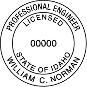 Idaho Engineering Stamp