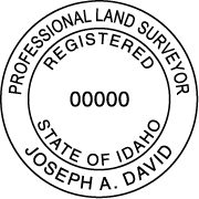 Idaho Pre-Inked State Surveyor Stamp
Surveyor Stamp
Engineering Stamp
Architectural Stamp
Mechanical Engineer Stamp
Land Surveyor Stam