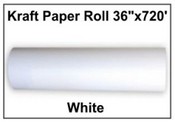 Kraft Paper Roll - White