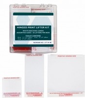 White Hinged Palm Print Lifter Basic Hinged Print Lifter Kit - 48/box