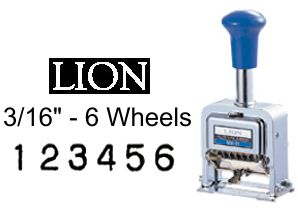 Lion Numbering Machine
Lion MM-21 6 Rubber Wheels, 5 Movements