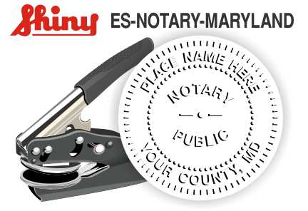 Maryland Notary Embosser
Maryland State Notary Embossing Seal
Notary Public Embossing Seal
Notary Public Seal