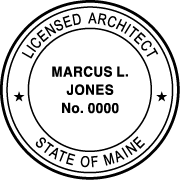 Maine Architectural Stamp
