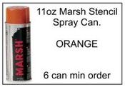 ANO Marsh Orange Stencil Spray Ink Can