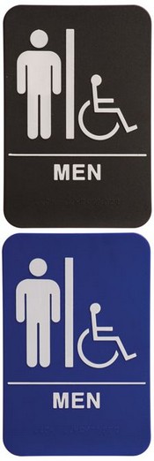 MEN Handicap Stock ADA Sign, 6"x9"
ADA Stock Signs
ada sign requirements
ada compliant signs
custom ada signs
ada guidelines signs
ada signs wholesale
ada bathroom signs
ada signs online
ADA Office Signs