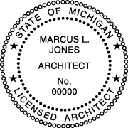 Michigan Architectural Stamp