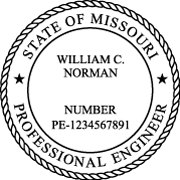 Missouri Engineering Stamp