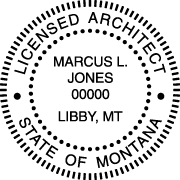 Montana Architectural Stamp