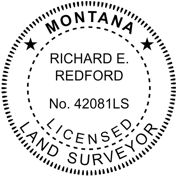 Montana Self-inking Surveyor Stamp