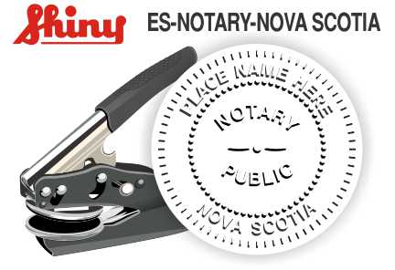 Nova Scotia Notary Embosser
Nova Scotia Notary Public Embossing Seal