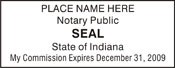 Notary Stamp
Indiana Pre-Inked Notary Stamp
