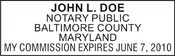 Notary Stamp
Maryland Notary Stamp