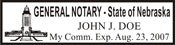 Notary Stamp
Nebraska Notary Stamp