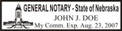 Notary Stamp
Nebraska Notary Stamp