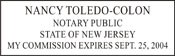 Notary Stamp
New Jersey Notary Stamp