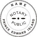 Notary Stamp
Prince Edward Island Pre-Inked Notary Stamp