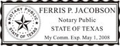Notary Stamp
Texas Pre-Inked Notary Stamp