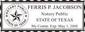 Notary Stamp
Texas Pre-Inked Notary Stamp