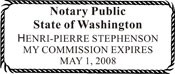 Notary Stamp
Washington Notary Stamp