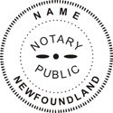 Notary Stamp
Newfoundland Pre-Inked Notary Stamp