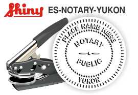 Yukon Notary Embosser
Yukon Notary Public Embossing Seal
Yukon Notary Public Seal