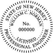 New Jersey Engineering Stamp