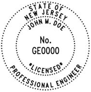 New Jersey Architectural stamp