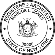 New York Architectural Stamp