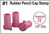 Rubber Pencil Cap Stamp