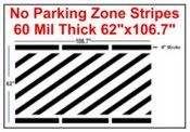 62" No Parking Zone Stripes
