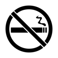 4" No Smoking Safety Stencil