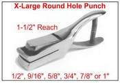 XLarge Punch Round Holes - up to 1"