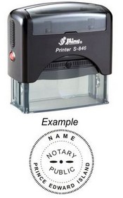 Notary Stamp
Prince Edward Island Self-Inking Notary Stamp