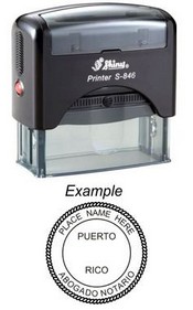 Notary Stamp
Puerto Rico Self-Inking Notary Stamp