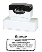 Notary Stamp
Washington Pre-Inked Notary Stamp