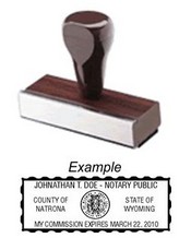 Notary Stamp
Wyoming Notary Stamp